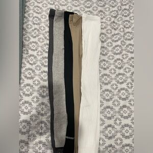 Kids' Pajama Bottoms Set - Black, Gray, Tan, White